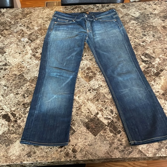 7 For All Mankind Flynt Jeans Boot Cut Dark Wash Denim Size 31 - Picture 3 of 16